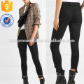 La Capri recortada angustiada High-rise Skinny Jeans Fabricación venta al por mayor de prendas de vestir de las mujeres (TA3069P)